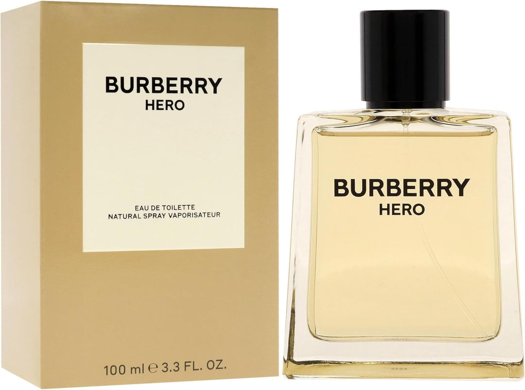 Burberry Hero Eau de Toilette Spray 100ml for Men | Fresh Woody Masculine Fragrance | Fast Free UK Delivery