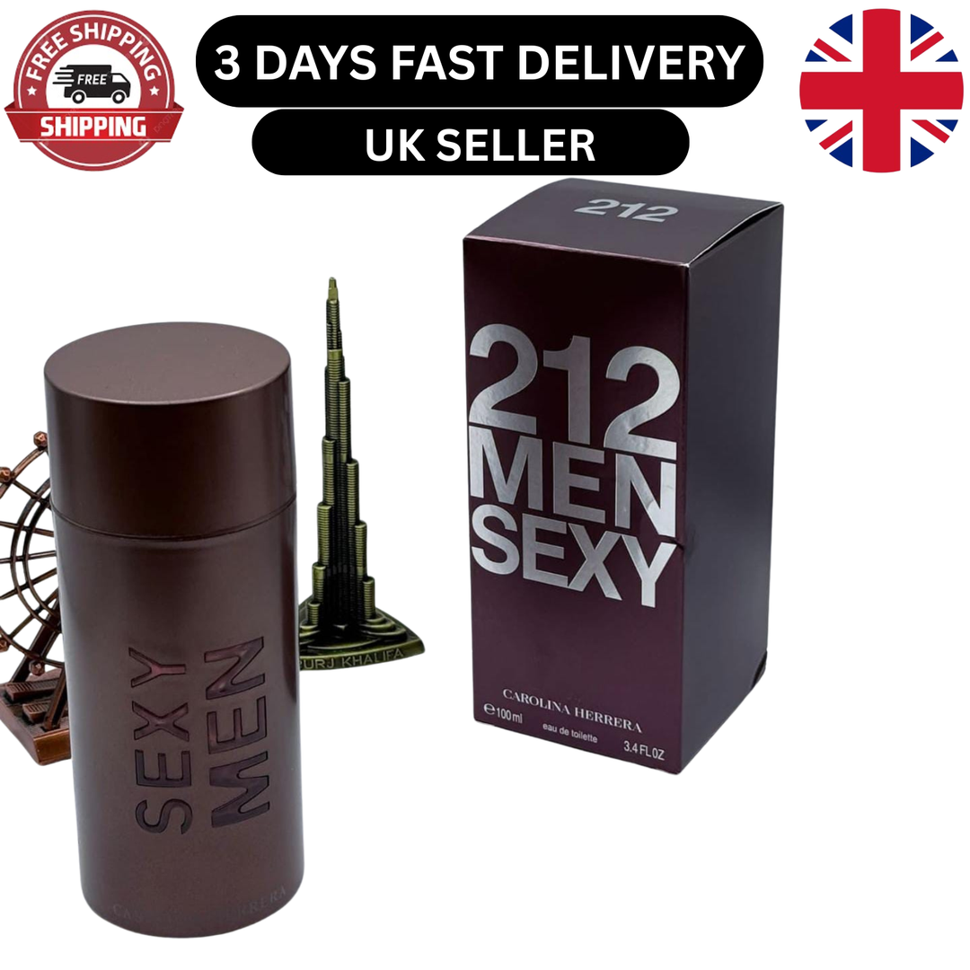 Carolina Herrera 212 Sexy Men Eau de Toilette 100ml - Uk Free Delivery