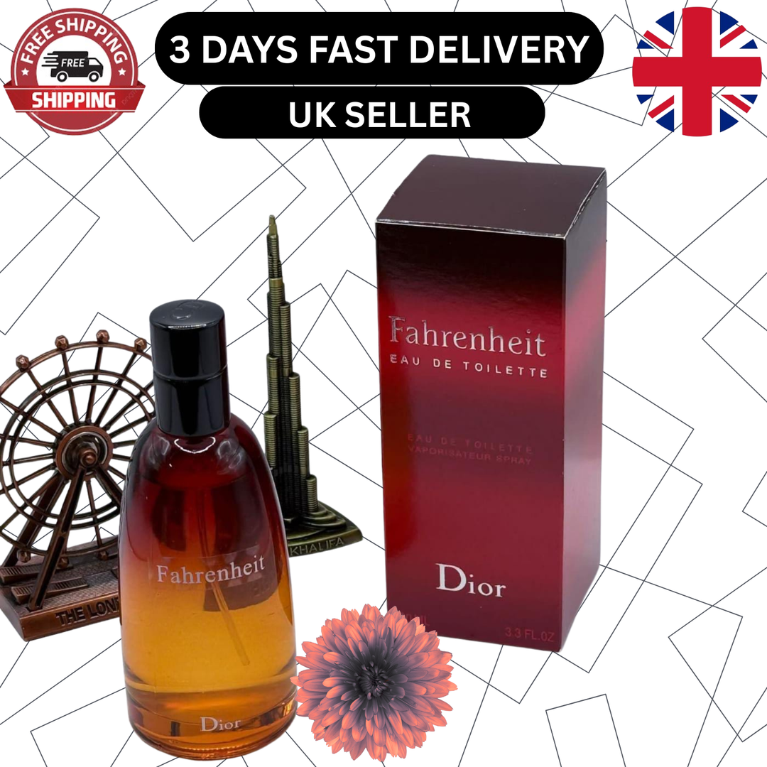 Dior Fahrenheit Eau de Toilette for Men 100ml | Long Lasting Woody Fragrance | Authentic UK Seller | Fast 3-Day Delivery